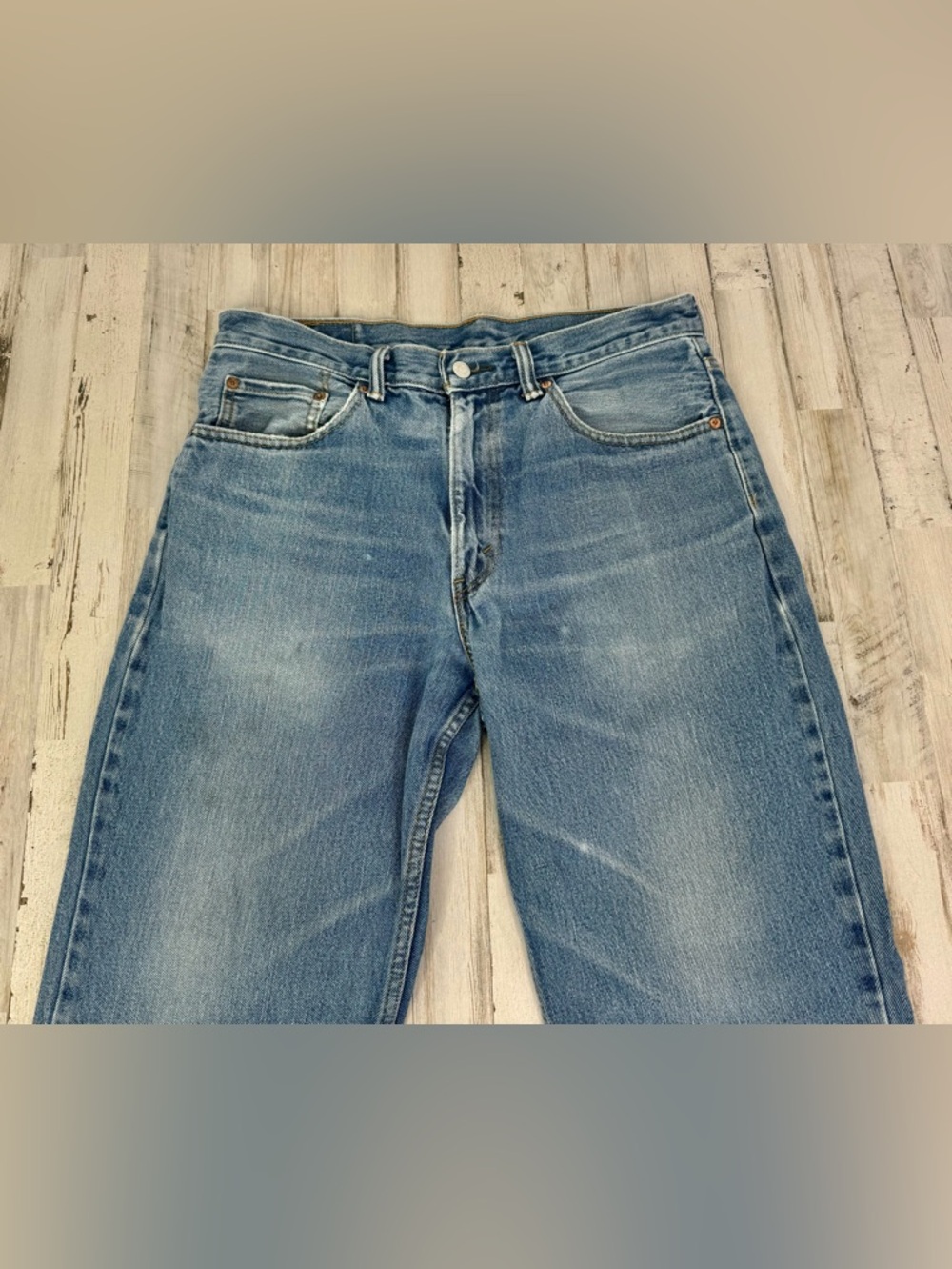 Vintage Levis 550 Pants Jeans Men 34x30 Denim Stretch Blue Straight - Picture 3 of 10
